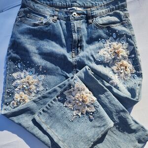 DG2 by Diane Gilman Jean Size 6 Sequins Beaded